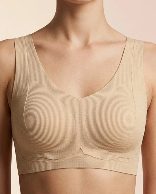 Ribbed Seamless Comfort Blouse Bra – Wire-Free Everyday & Active Wear