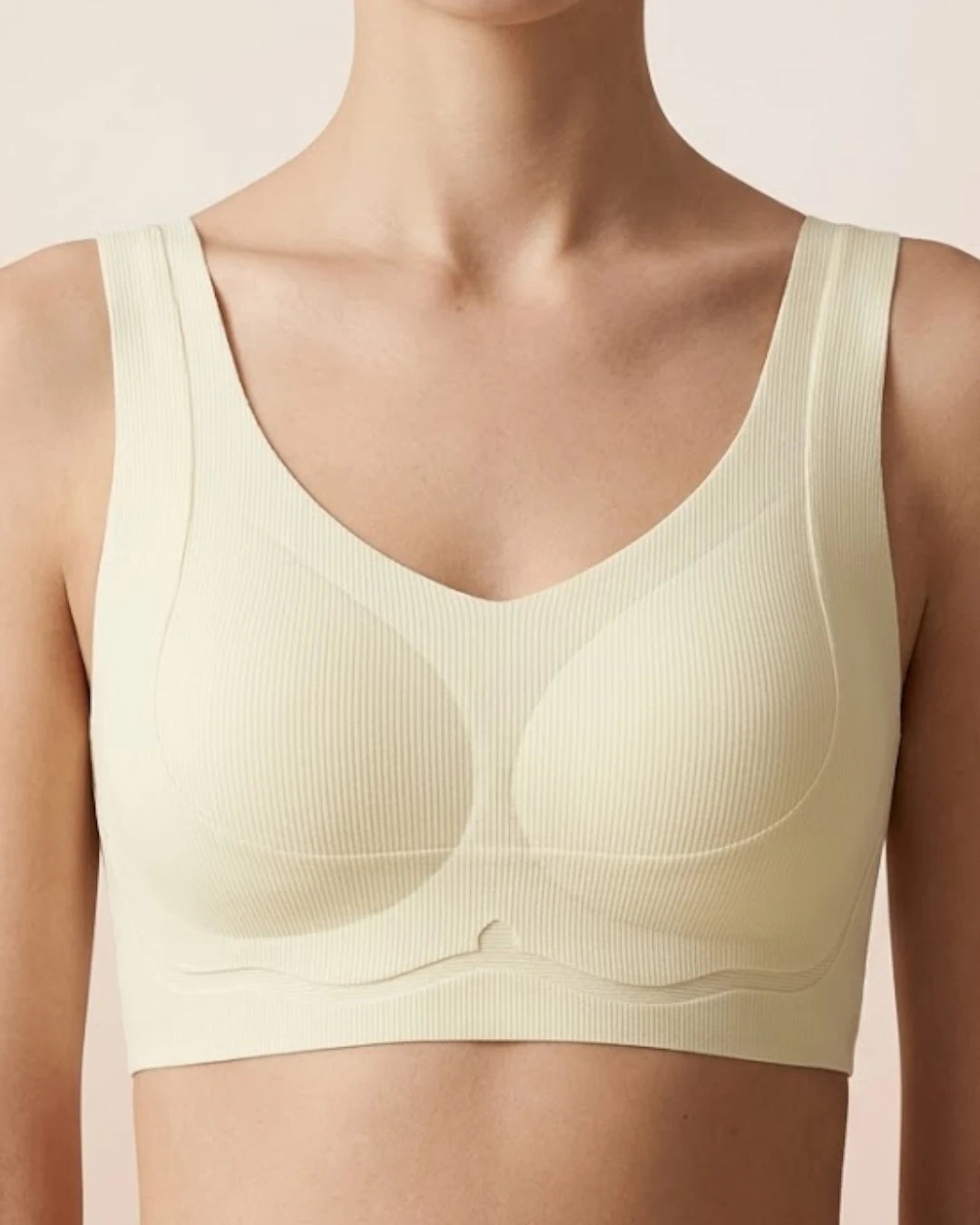 Ribbed Seamless Comfort Blouse Bra – Wire-Free Everyday & Active Wear