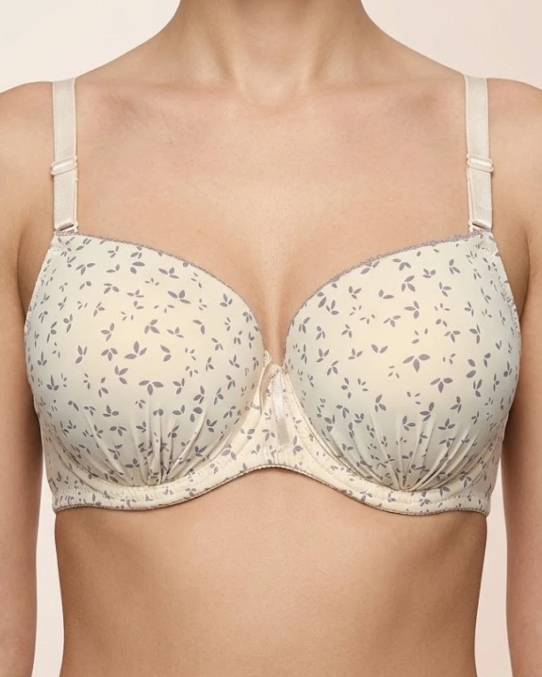 Premium Blossom Print Balconette Foam Paded Bra